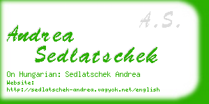 andrea sedlatschek business card